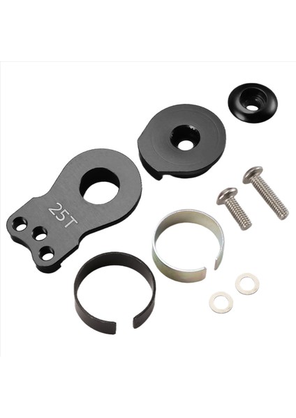 25T Direksiyon Servo Kol Boynuzu 3 Delik Rc Paletli Araba Büyük Tork Dijital Servo Yükseltme Parçaları Siyah (Yurt Dışından) fiyatları