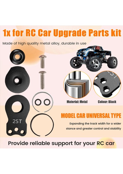 25T Direksiyon Servo Kol Boynuzu 3 Delik Rc Paletli Araba Büyük Tork Dijital Servo Yükseltme Parçaları Siyah (Yurt Dışından) fırsatları