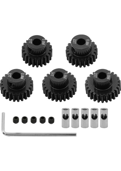 1/10 Rc Için 0 8m Motor Dişli Seti Tiçlerce Paletli Eksenel Capra F9 SCX10 Iıı AR45P Axle Yükseltme Parçaları 21T+22T+23T+24T+25T (Yurt Dışından)