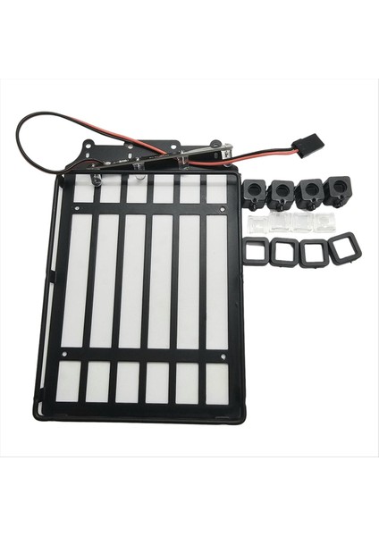 Evrensel Çatı Rafları Bagaj Taşıyıcı Araba Çerçevesi 1/18 Jjrc C8801 Rc Paletli Araba Parçaları Kare Lamba (Yurt Dışından) indirimleri