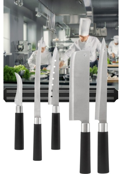 55 cm Mıknatıslı Metal Bıçak ve Alet Tutucu, Güçlü ve Pratik Kullanım