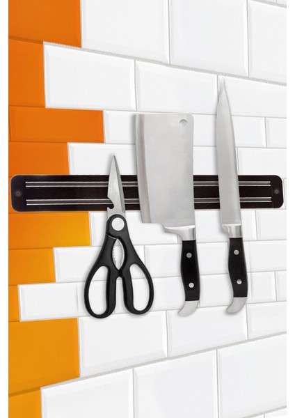 55 cm Mıknatıslı Metal Bıçak ve Alet Tutucu, Güçlü ve Pratik Kullanım modelleri