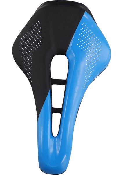 Ultralight Yol Bisiklet Eyer Kısa Burun Bisiklet Koltuğu Pu Deri Içi Boş Prostatik Eyer Bisiklet Parçaları Siyah Mavi (Yurt Dışından)