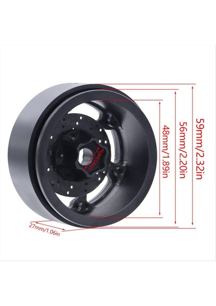 4pcs 1 9 Inç Beadlock Tekerlek Göbeği 1/10 Rc Prıger Axıal SCX10 Capra Trx4 C Için (Yurt Dışından) indirimleri