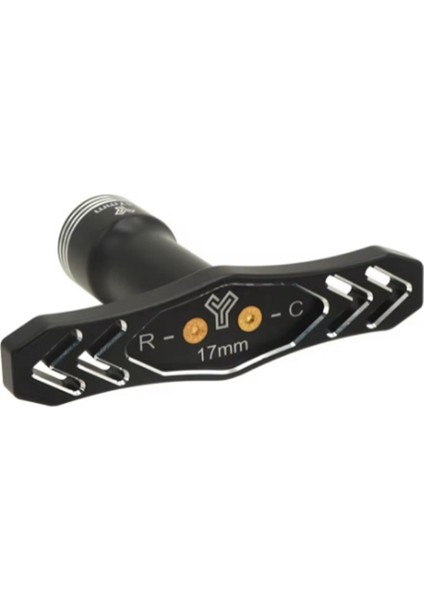 Rc Model Özel Onarım Aracı Anahtar Somun Çıkarma Metal Altıgen Tekerlek Kombinasyonu Siyah (Yurt Dışından)
