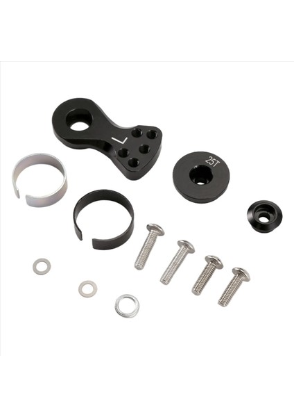 Metal 25T Ayarlanabilir Servo Koruyucu Kol Boynuzu Trx-4 Eksenel SCX10 1/10 Rc Arabalar Helikopter Model Tekne Yükseltme Parçaları L A (Yurt Dışından) modelleri