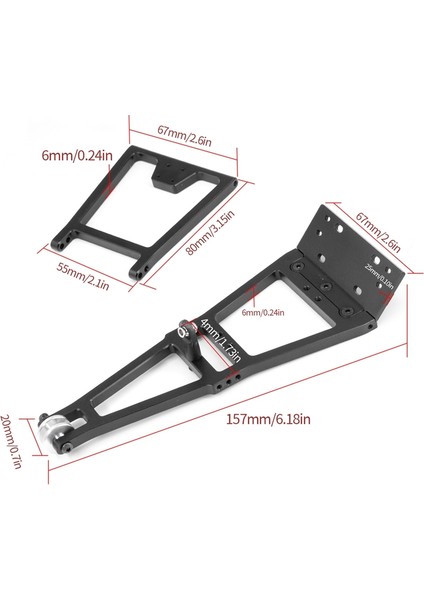 Rc Araba Yükseltme Rc Vinç/servis Kurtarma Kamyonu Kamyonu Kamyon Vinç Vinç Kol Kiti 1/10 Trx4 SCX10 Rc Araba Yükseltme Parçaları Siyah (Yurt Dışından) indirimleri