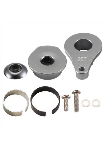 25T Direksiyon Servo Kol Boynuzu Rc Paletli Araba Için 1 Delik Büyük Tork Dijital Servo Yükseltme Parçaları Titanyum Renk (Yurt Dışından) fiyatları
