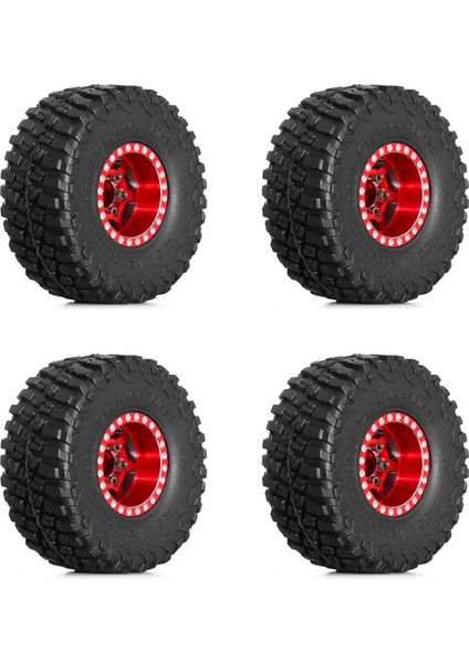 1 Inç Metal Tekerlekler Lastikler Yükseltme Hub Lastik 1/18 Rc Paletli Araba Traxxas Trx4-M Savunmacı Bronco SCX24 Fms Için (Yurt Dışından)