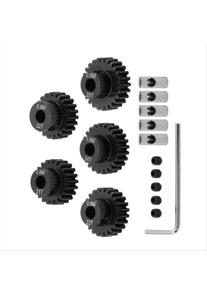 1/10 Rc Için 0 8m Motor Dişli Seti Tiçlerce Paletli Eksenel Capra F9 SCX10 Iıı AR45P Axle Yükseltme Parçaları 21T+22T+23T+24T+25T (Yurt Dışından) fiyatları