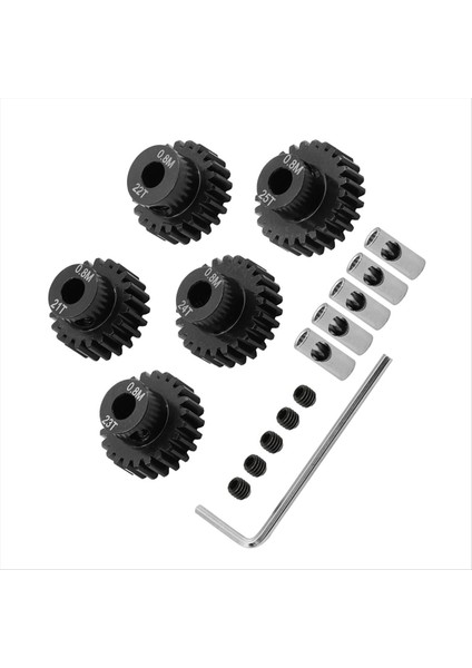 1/10 Rc Için 0 8m Motor Dişli Seti Tiçlerce Paletli Eksenel Capra F9 SCX10 Iıı AR45P Axle Yükseltme Parçaları 21T+22T+23T+24T+25T (Yurt Dışından) fırsatları