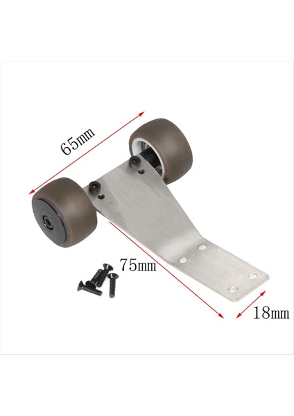 Rc Araç Paslanmaz Çelik Baş Tekerlek Kiti Arrma Için 1/18 Granit Grom 1/18 Typhon Grom Rc Araba Yükseltme Aksesuarları Siyah (Yurt Dışından) fiyatları