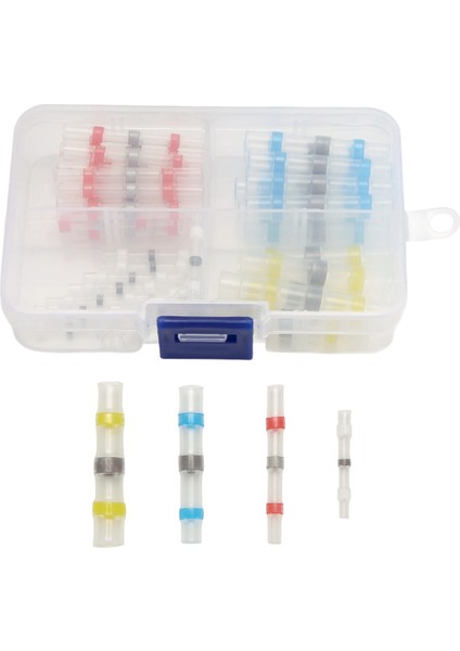 50PCS Su Geçirmez Lehim Contası Isı Konnektörü Büzülme Popo Konektörleri Pabuç Terminalleri Elektrik Telli Araba Yalıtımlı Terminal (Yurt Dışından)