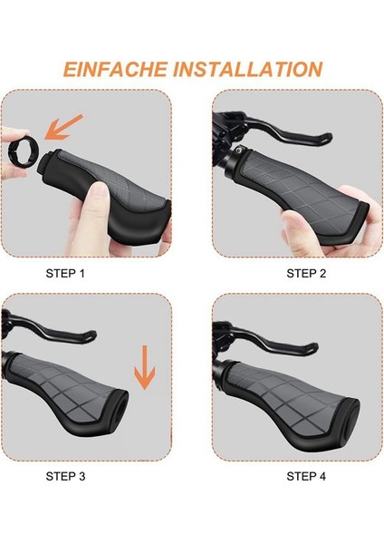 Bisiklet Tutamakları Ergonomik Tutamaklar Kaymaz Kaymaz Kaymaz Kauçuk Gidon Tutamakları 22 2mm E-Bisiklet Gri Için Bisiklet Gidon Tutamakları (Yurt Dışından) fırsatları