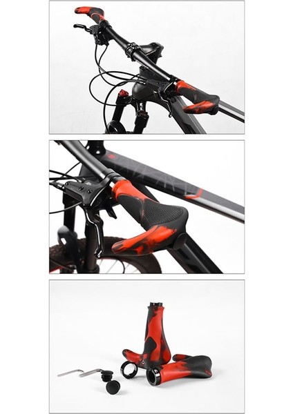 Bisiklet Korna Kolu Set Ergonomik Kauçuk Kilidi Alüminyum Alaşımlı Me Me Meat Binicilik Ekipmanları (Mavi) (Yurt Dışından) indirimleri