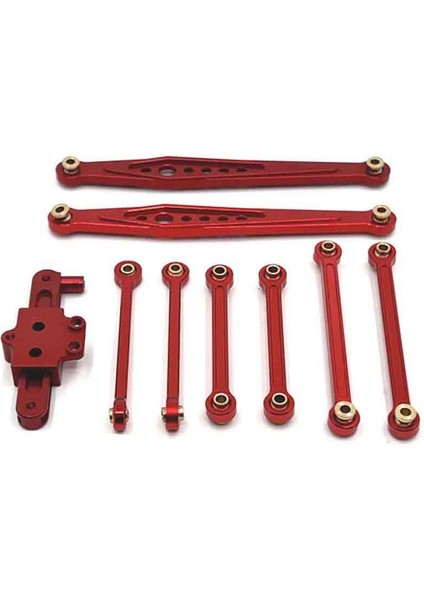 Rc Araba Yükseltme Sabit Çubuk Direksiyon Grubu Wltoys Için Servo Kol Kiti 1/12 124006 12423 12427 Pro Rc Araba Yükseltme Parçaları Kırmızı (Yurt Dışından) fırsatları