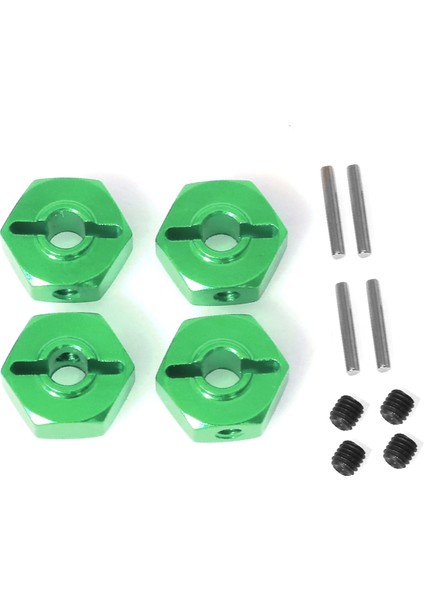 Rc Araba Yükseltme Adaptörü Hexagon 12MM Kiti Losi Için 1/18 Mini Lmt 4x4 Fırça Monster Kamyonu Rc Araba Yükseltme Parçaları Yeşil (Yurt Dışından)