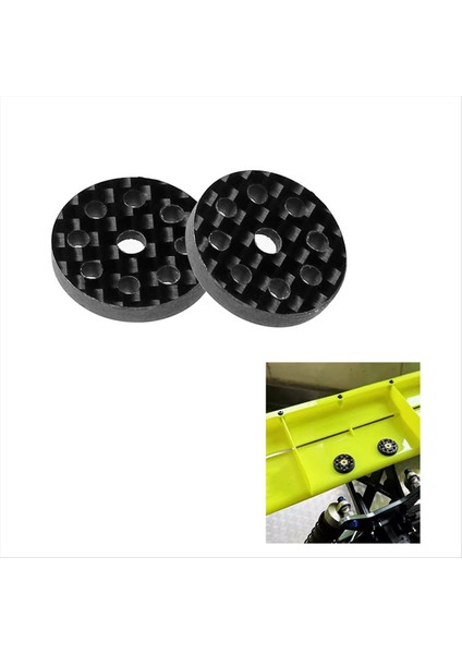 2pcs Karbon Fiber Kuyruk Kanadı M3 Vidalı Yıkayıcı 1/8 1/10 Rc Off Yol Kablok Racıng Rc Araba Yükseltme Parçaları Aksesuarları (Yurt Dışından) modelleri