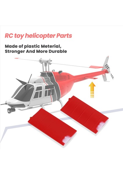 1paır Rc Oyuncak Helikopteri Yükseltme C138 Yan Kanat Rc Era C138 Çıl 206 1 33 Rc Oyuncak Helikopter Parçaları Kırmızı (Yurt Dışından) indirimleri