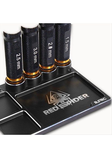 Kırmızı Örümcek Rc Araba Kamyonu Alüminyum Alaşım Vidalı Tepsisi Mini Tip Parçalar Rc Tool Tutucu Soket Braket Tornavida Tutucu (Yurt Dışından) fiyatları