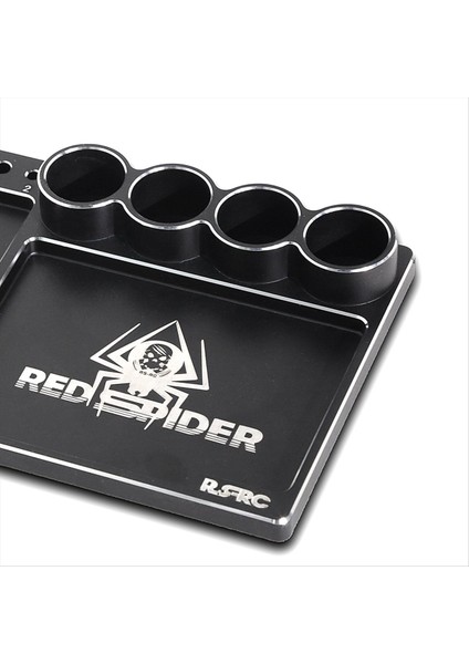 Kırmızı Örümcek Rc Araba Kamyonu Alüminyum Alaşım Vidalı Tepsisi Mini Tip Parçalar Rc Tool Tutucu Soket Braket Tornavida Tutucu (Yurt Dışından) modelleri