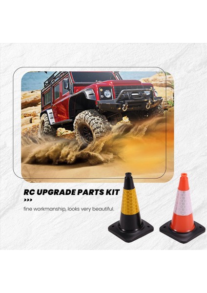 2pcs Simülasyon Yol Konisi 1/10 Rc Craıl Car Trx4 Için Yansıtıcı Koni Modeli Tx4 1/14 Rc Kamyon Tipper (Yurt Dışından) modelleri