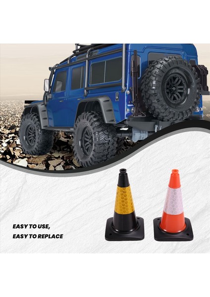 2pcs Simülasyon Yol Konisi 1/10 Rc Craıl Car Trx4 Için Yansıtıcı Koni Modeli Tx4 1/14 Rc Kamyon Tipper (Yurt Dışından) fırsatları