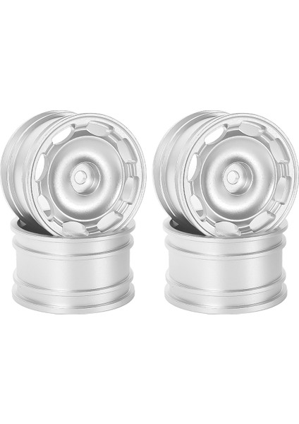 4pcs Alüminyum Alaşım Tekerlek Jant Tamiya M03 M04 M05 M06 M07M08 Mb-01 Xm-01 MF01-XM Şasi Yükseltmeler Gümüş (Yurt Dışından)