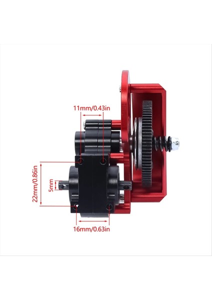 1/10 SCX10 I Iı AX10 SMT10 Rc Car Prwler Axıal Şasi Kırmızı (Yurt Dışından) indirimleri
