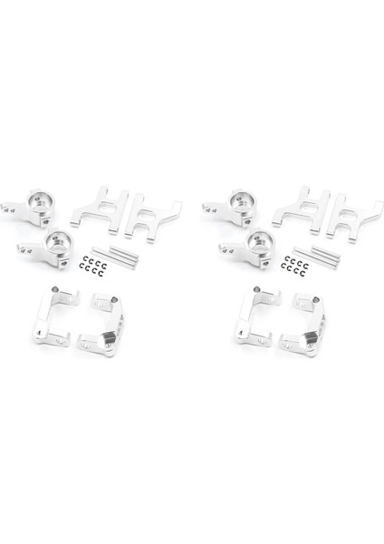 4x Metal Ön Direksiyon Kupası C Hub Hub Taşıyıcı Süspansiyon Kolu 1/10 Rc Paletli Araba Tamiya CC01 Cc-01 Yükseltme Parçaları 2 (Yurt Dışından)