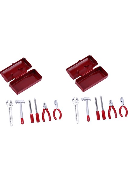 2x Rc Rock Crawler 1 10 Ölçekli Aksesuar Araç Kutusu D90 SCX10 Land Rover Red (Yurt Dışından)