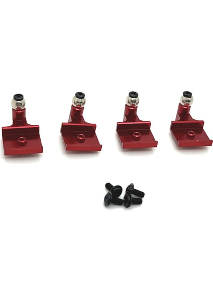 Rc Araba Yükseltme Ön Arka Süspansiyon Braketleri Kiti Wpl 1/16 C64 Rc Araba Yükseltme Parçaları Kırmızı (Yurt Dışından)