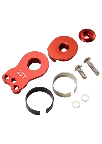 25T Direksiyon Servo Kol Boynuzu 3 Delik Rc Paletli Araba Büyük Tork Dijital Servo Yükseltme Parçaları Kırmızı (Yurt Dışından) fiyatları