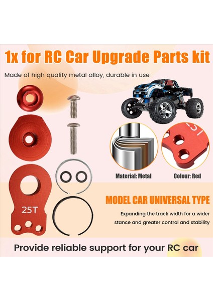 25T Direksiyon Servo Kol Boynuzu 3 Delik Rc Paletli Araba Büyük Tork Dijital Servo Yükseltme Parçaları Kırmızı (Yurt Dışından) fırsatları