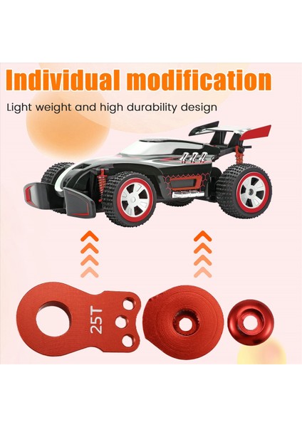 25T Direksiyon Servo Kol Boynuzu 3 Delik Rc Paletli Araba Büyük Tork Dijital Servo Yükseltme Parçaları Kırmızı (Yurt Dışından) indirimleri