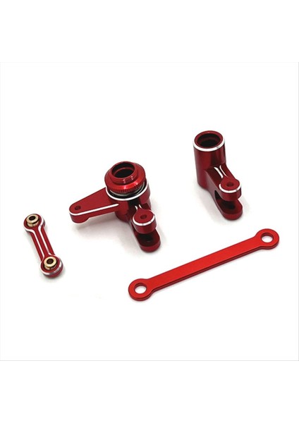 Rc Araba Yükseltme Direksiyon Bileşeni Servo Çubuk Mjx Için Set 1/10 10208 Canavar Rc Araba Yükseltme Parçaları Kırmızı (Yurt Dışından) fırsatları