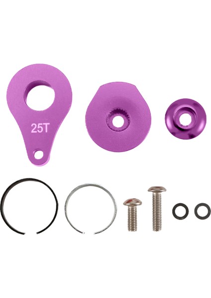 25T Direksiyon Servo Kol Boynuzu Rc Paletli Araba Için 1 Delik Büyük Tork Dijital Servo Yükseltme Parçaları Mor (Yurt Dışından)