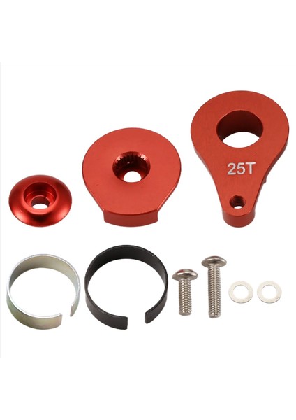 25T Direksiyon Servo Kol Boynuzu Rc Paletli Araba Için 1 Delik Büyük Tork Dijital Servo Yükseltme Parçaları Kırmızı (Yurt Dışından) fiyatları