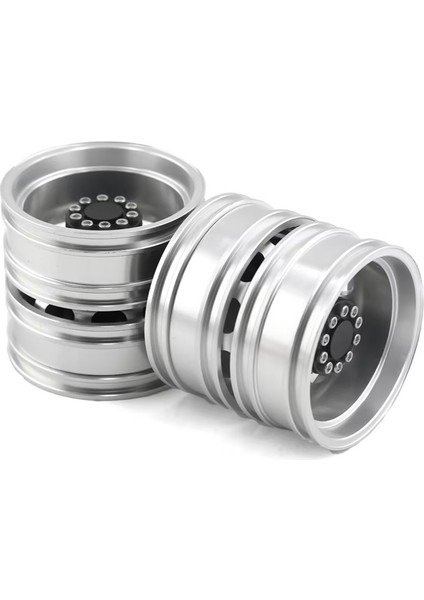 Tamiya Kamyonu Için Metal Ön Arka Tekerlek Jant Göbekleri 1/14 Rc Traktör Römork Kargo Araba Jant Lastikleri Arka 44MM 2pcs (Yurt Dışından)