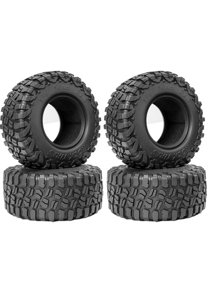 4pcs 2 6 Inç Yumuşak Kauçuk Lastikler Tırmanma Araba Lastik Cilt Rc Paletli Araba Yükseltme Parçaları (Yurt Dışından)