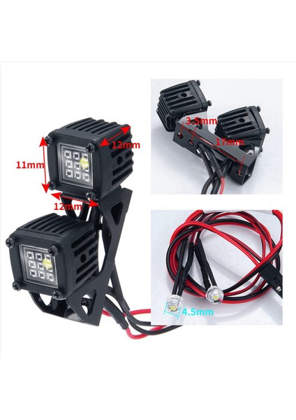 4x Modifiye Far Spotları Araba Üst Işıkları Eksenel SCX10 Jeep Traxxas Trx4 Trx6 1/10 Için Tampon Işıkları (Yurt Dışından) fırsatları