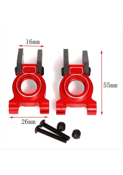 Rc Araba Yükseltme Arka Aks Koltuk Seti Arrma 1/10 Gorgon 4x2 2WD Gorgon Monster Kamyon Rc Araba Yükseltme Parçaları Kırmızı (Yurt Dışından) modelleri