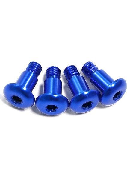 4pcs Alüminyum Alaşım Adım Vida 1/10 Tamiya TT02/TT02B Rc Araba Yükseltme Parçaları Mavi (Yurt Dışından)