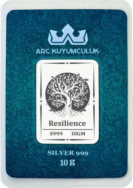 Hayatın Huzurunu Yansıtan Ağaç Temalı Hediyeye Özel 10 Gram 999 Ayar Gümüş Külçesi-694