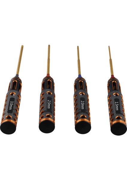 4pcs/set Titanyum Kaplama 1 5mm/2mm/2 5mm/3mm Altıgen Tornavida Vidalı Tifa Aracı Rc Model Araba Teknesi Uçak (Yurt Dışından)