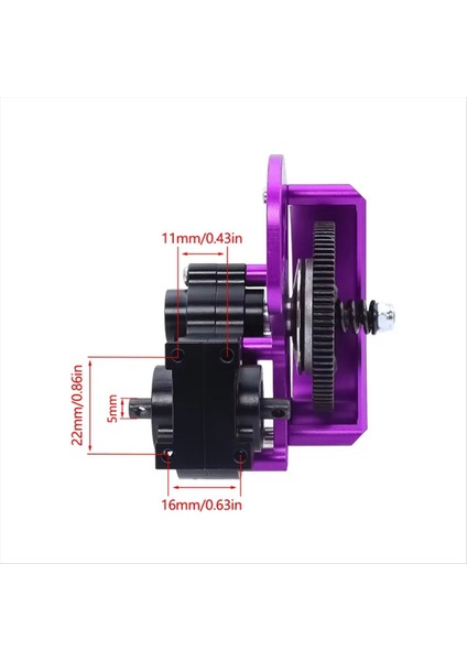 1/10 SCX10 I Iı AX10 SMT10 Rc Car Prwler Axıal Şasi&#39 Si Yükseltme Parçaları Mor (Yurt Dışından) fiyatları