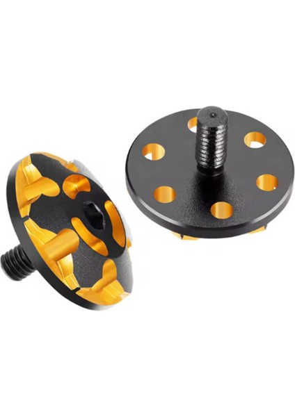 2pcs Metal M3 Kuyruk Kanadı Conta Sabitleme Vidaları 1/8/1/10 Rc Araba Yükseltme Parçaları Aksesuar Stili A Altın Siyah (Yurt Dışından)