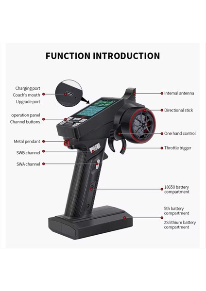Sıcak Rc CT-8A 8ch Uzaktan KUMANDA+F-08A 8ch Tırmanma Aracı Rc Araba Gemi Tankı Sünger Handwheel (Yurt Dışından) indirimleri