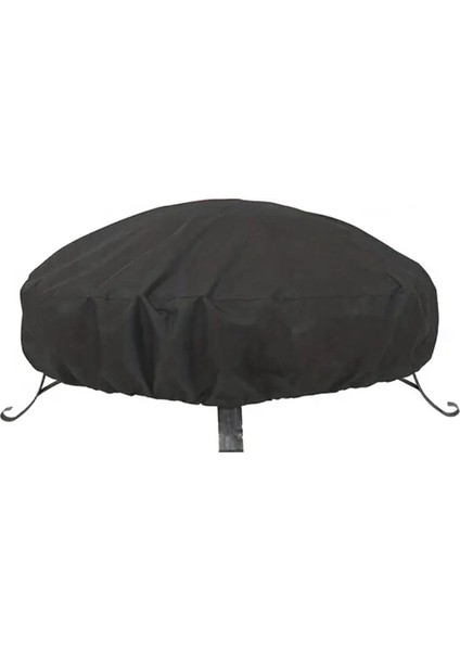 Ateş Çukuru Kapağı Toz Kapağı Su Geçirmez Ağır Hizmet Isı ve Barbekü Izgara Kapağı Açık Hava Koruması 122X46CM (Yurt Dışından)