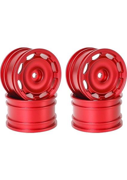 4pcs Alüminyum Alaşım Tekerlek Jant Tamiya M03 M04 M05 M06 M07M08 Mb-01 Xm-01 MF01-XM Şasi Yükseltmeleri Kırmızı (Yurt Dışından)